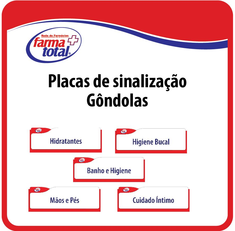 Placas de Sinalização de Gôndolas