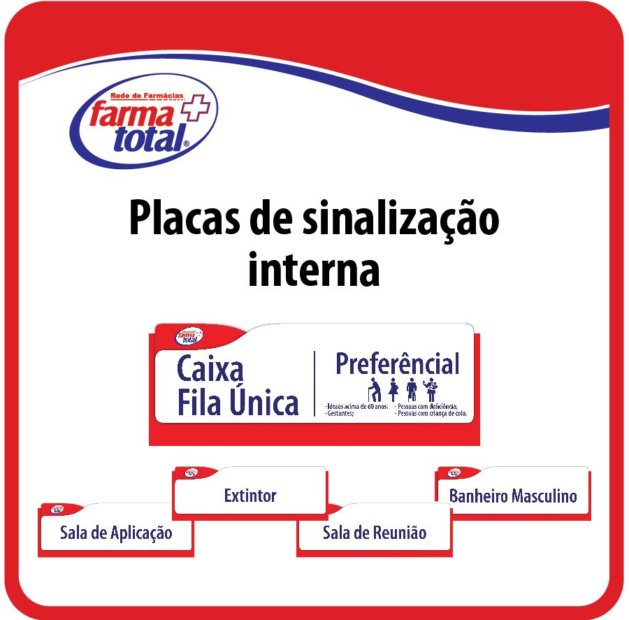 Placas de Sinalização interna